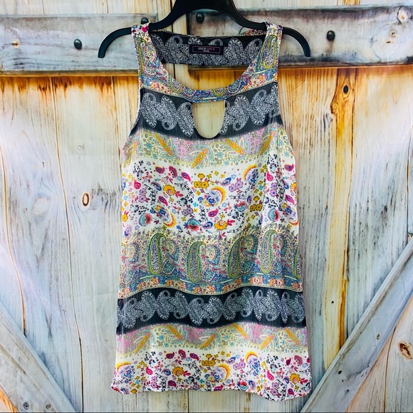 Lucy Love Tops - Lucy Love Multicolor Paisley Tunic Top